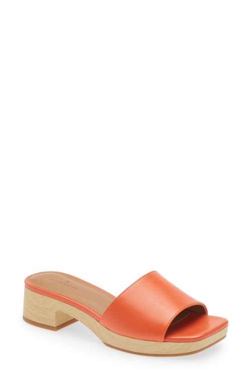Caslon(R) Ursula Slide Sandal in Orange Tangerine