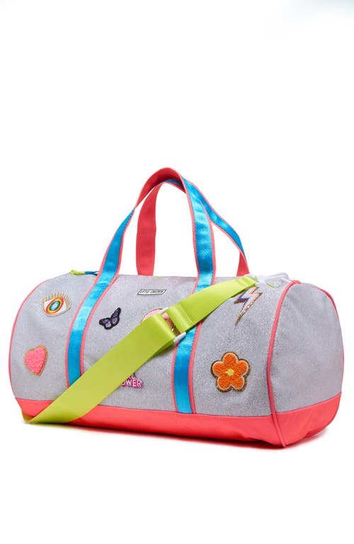 LITTLE CHICKEN LITTLE CHICKEN KIDS' TRAVEL DUFFLE BAG WITH PATCHES 