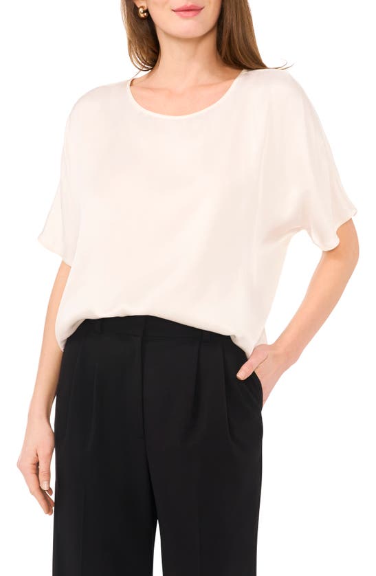 Shop Vince Camuto High-low Baggy T-shirt In New Ivory 103