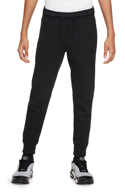 Shop Nike Kids' Tech Fleece Joggers In Black/black/black