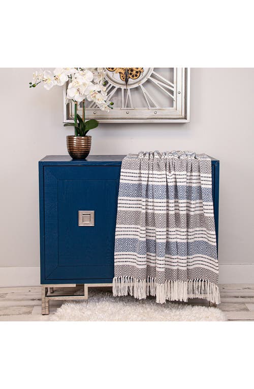 Parkland Collection Kai Fringe Throw Blanket In Charcoal
