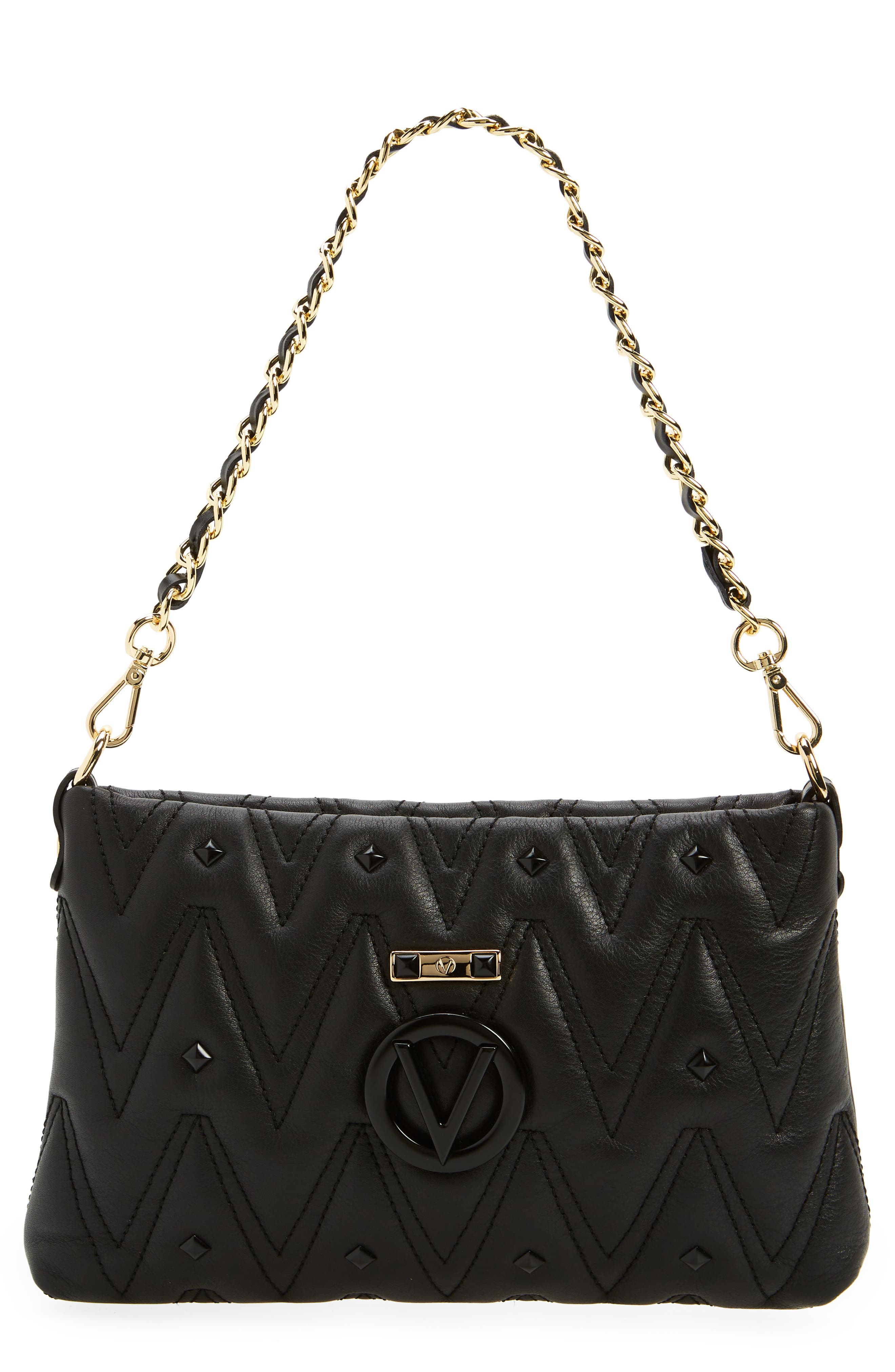 VALENTINO BY MARIO VALENTINO Vanille Diamond Quilted Leather Shoulder