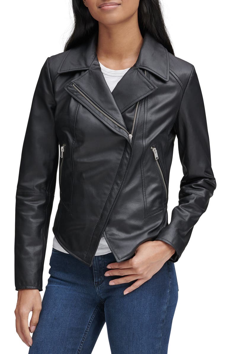 Marc New York Bayside Leather Moto Jacket Nordstrom
