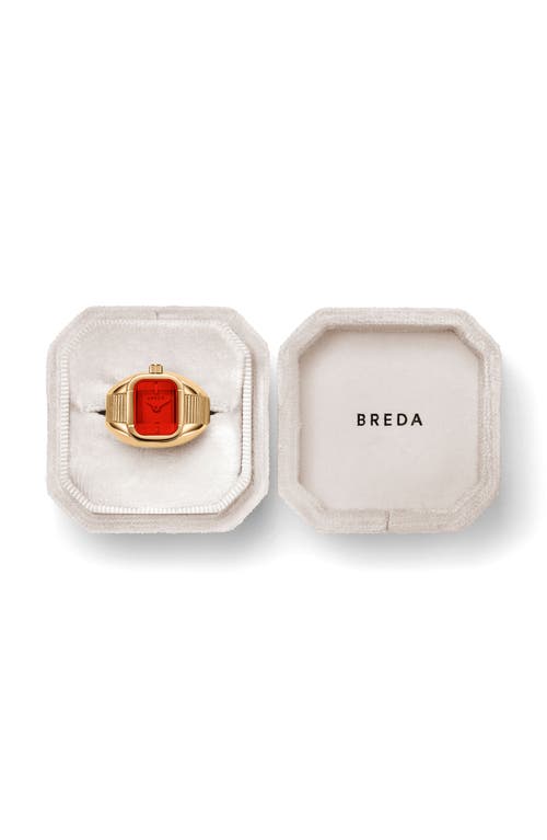 Breda Nocturne Watchring In 18k Goldlated