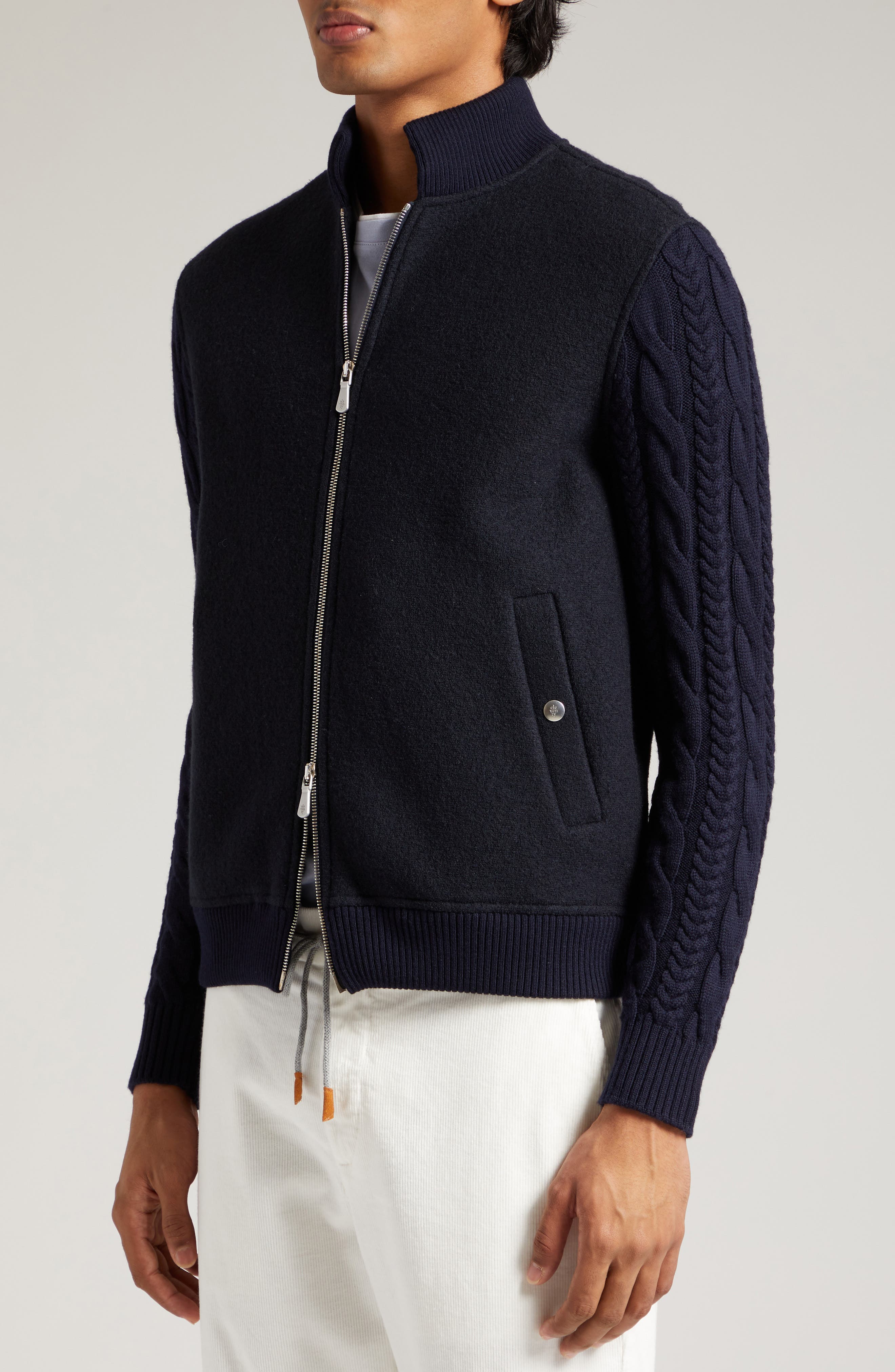 Eleventy button-up wool cardigan - Blue