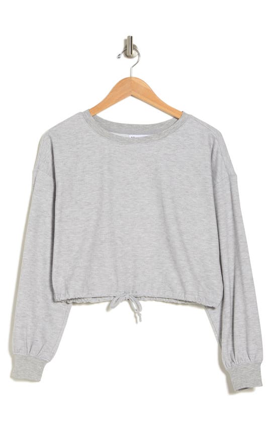 Shop Abound Cozy Time Drawstring Hem Sweater In Grey Marl