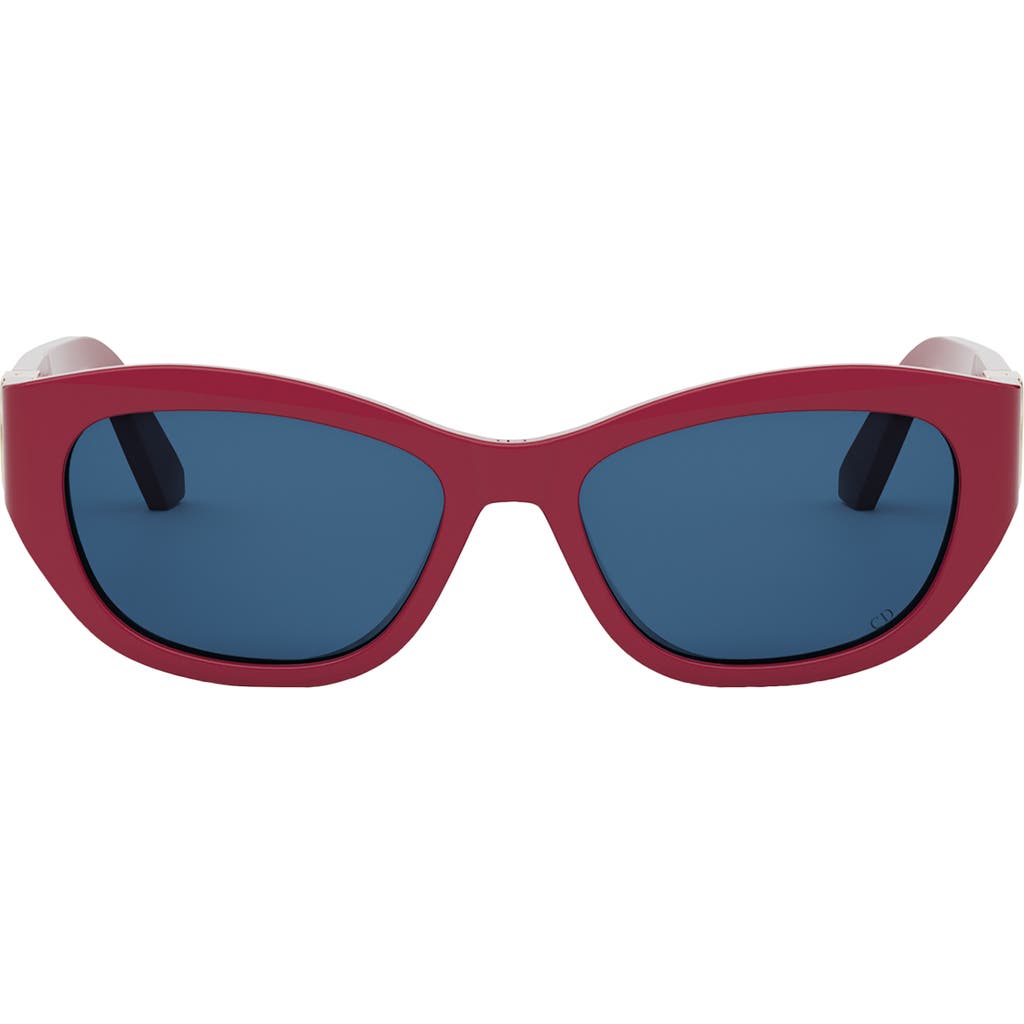 Dior 30montaigne B5u 54mm Oval Sunglasses In Red