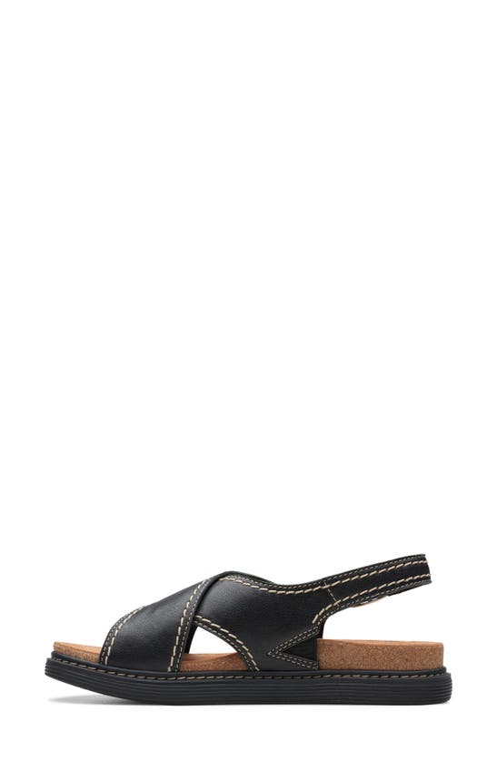 Shop Clarks (r) Arwell Slingback Sandal In Black Leather