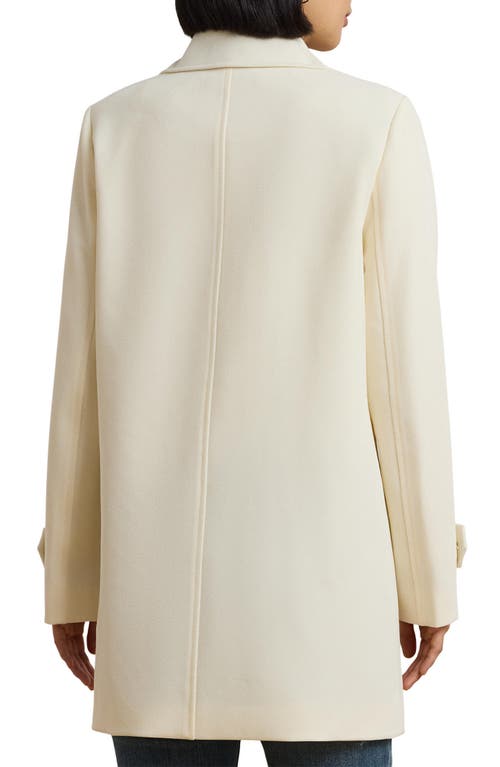 Shop Lauren Ralph Lauren Gabardine Jacket In Mascarpone White