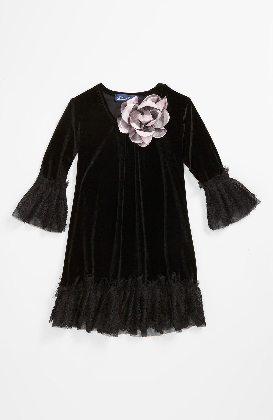 Love U Lots Velour Dress (Little Girls) Nordstrom