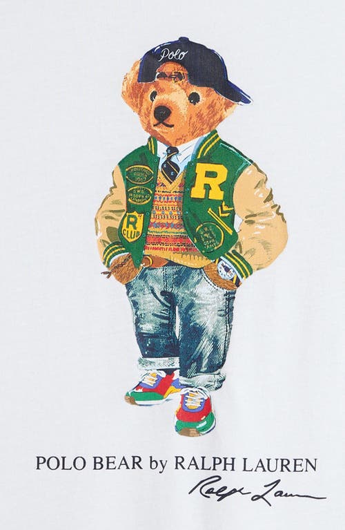 Polo Ralph Lauren Cotton Polo Bear T-shirt In Bear White