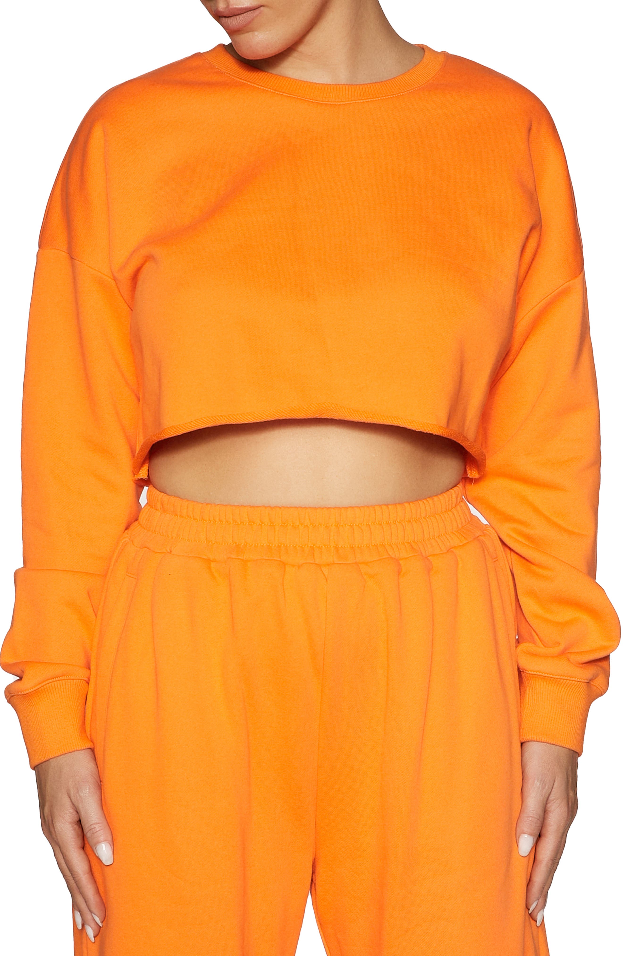 orange designer sweatshirt