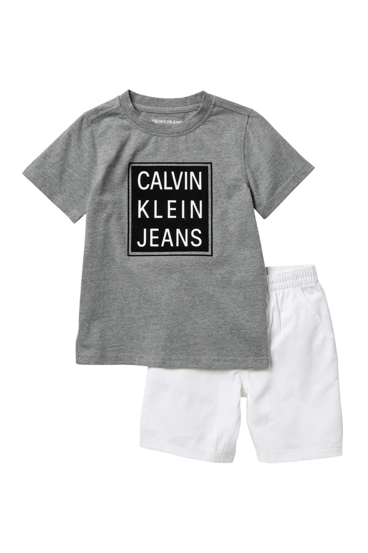 calvin klein shirt and shorts set