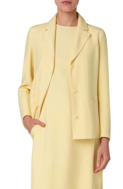 Akris Tempo Silk Shantung Jacket Primrose at Nordstrom,