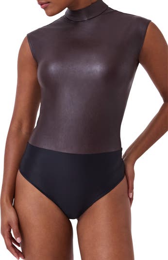 Long Sleeve Bodysuit For Women, Tummy Control Leotard Shapewear Mock Neck  Bodysuit High Neck Fitted Bodysuit Rompers Jumpsuit