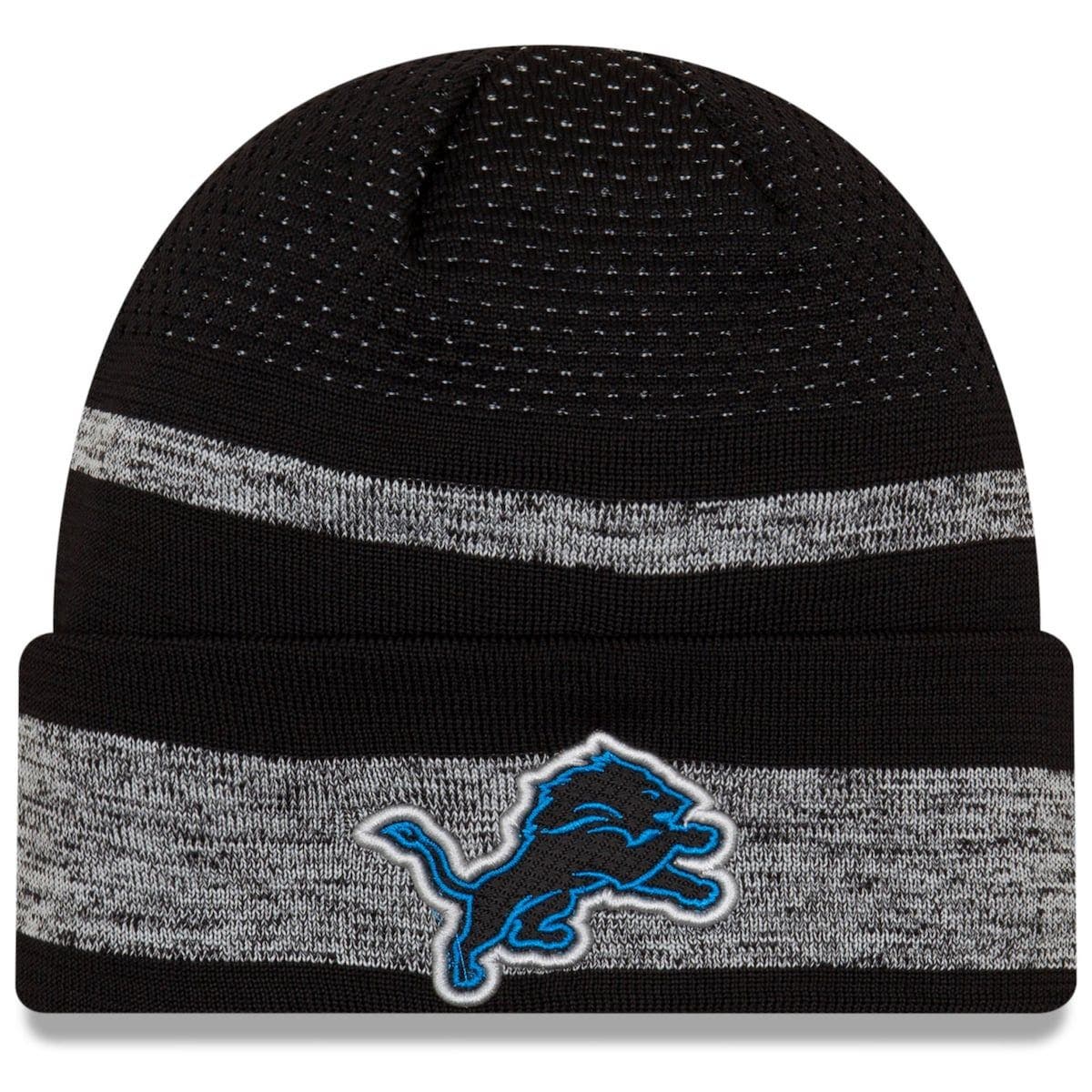 Shop New Era Detroit Lions Core Classic Knit Beanie 60158950 grey