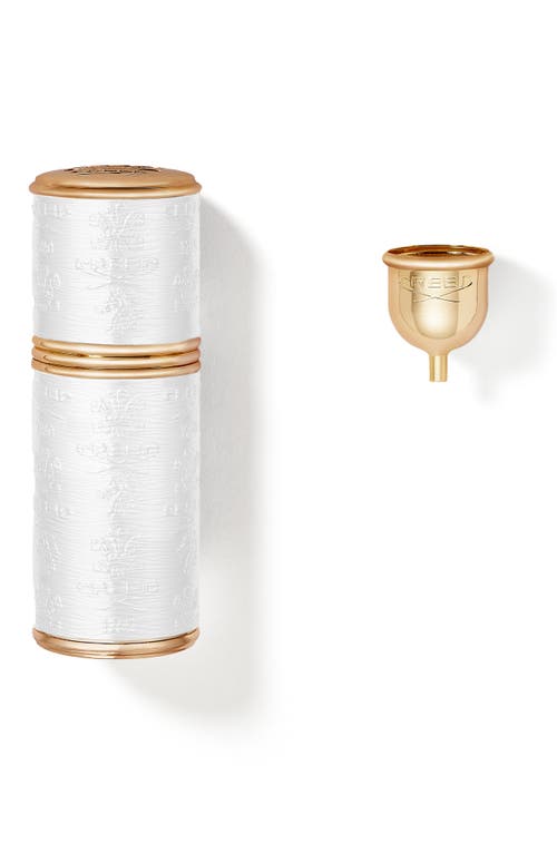 Creed Leather Fragrance Atomizer in Gold/White 