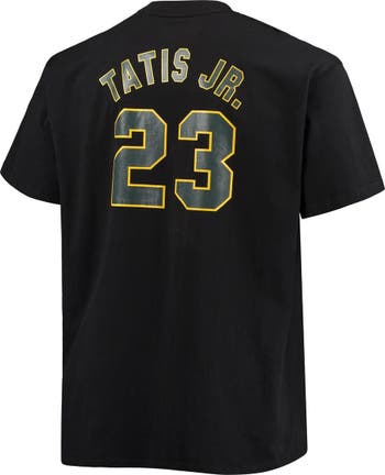 Lids Fernando Tatis Jr. San Diego Padres Majestic Threads Name & Number  Tri-Blend T-Shirt - Heathered Gray