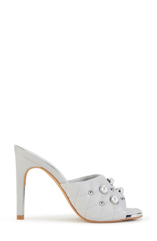 Karl Lagerfeld Amina Studded Heeled Mule In Blgn Blck