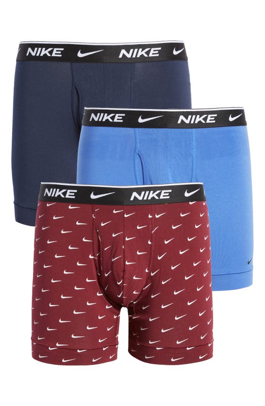 Nike Dri-fit Everyday Assorted 3-pack Performance Boxer Briefs In