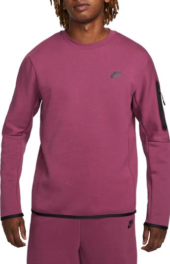Nike Tech Fleece Crew Sweatshirt - Red