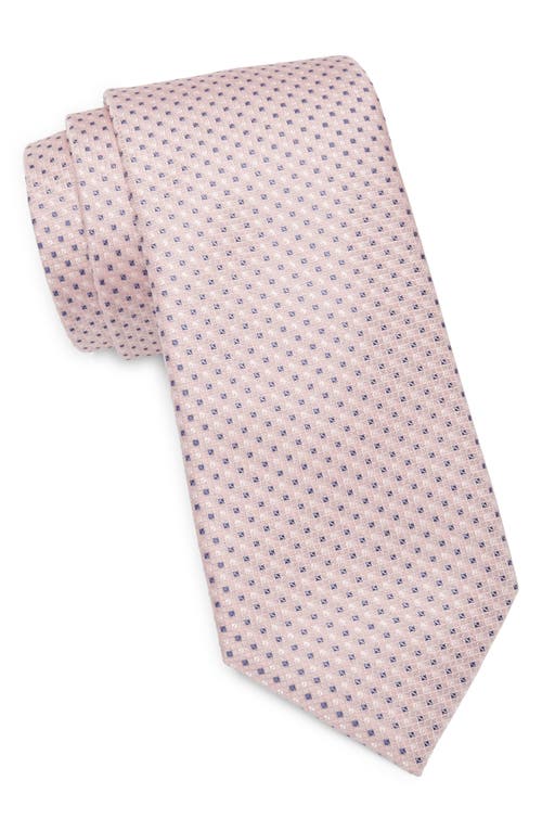 Nordstrom Rayme Minicheck Silk Tie in Pink at Nordstrom