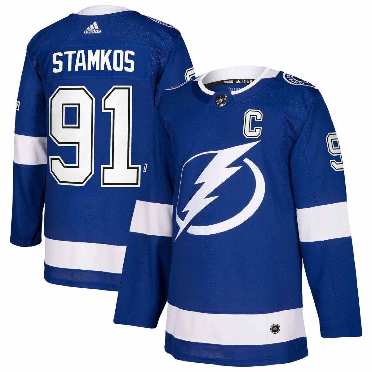 UPC 191023340911 product image for Men's adidas Steven Stamkos Blue Tampa Bay Lightning Authentic Player Jersey at  | upcitemdb.com