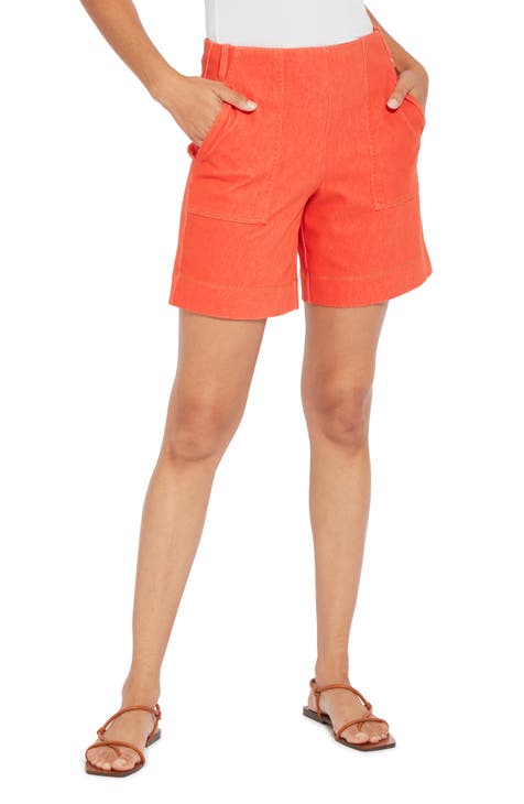 Lyssé Women's Cotton Flex Crop Legging - High Waist Pocket Leggings With Ruched Detail