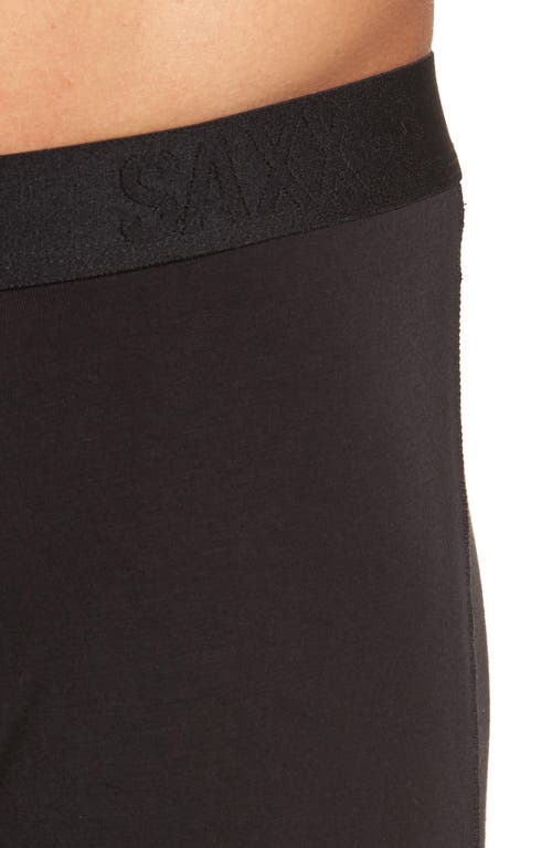 Shop Saxx Ultra Super Soft Relaxed Fit Boxer Briefs In Black/black