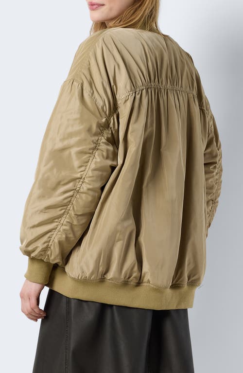 Shop Noisy May Delia Oversize Bomber Jacket In Tree House