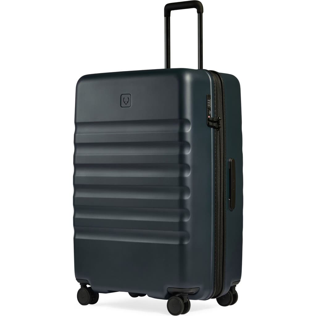 Antler Icon Stripe Large Suitcase In Indigo Blue