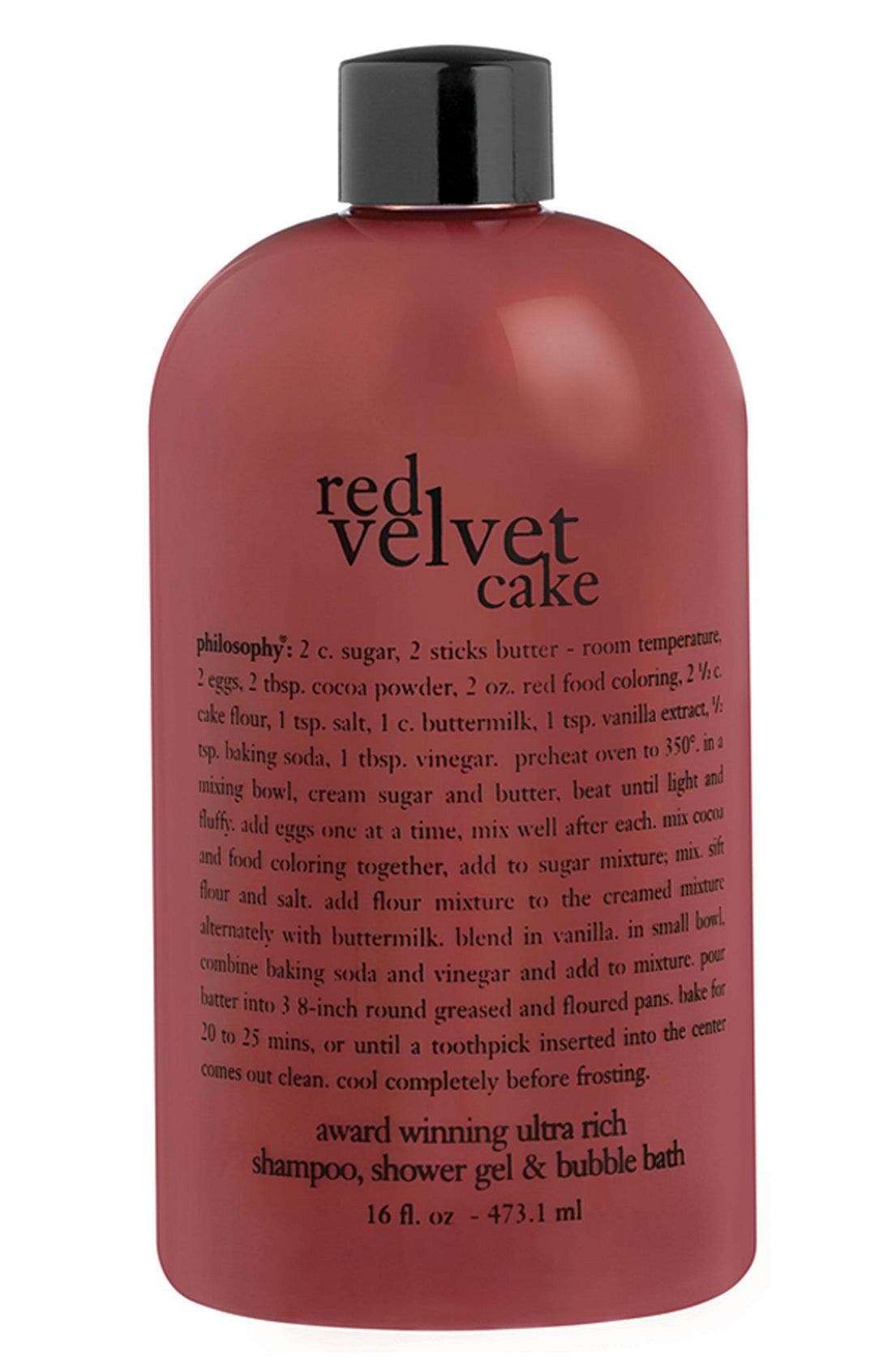 philosophy 'red velvet cake' shampoo, shower gel & bubble bath Nordstrom