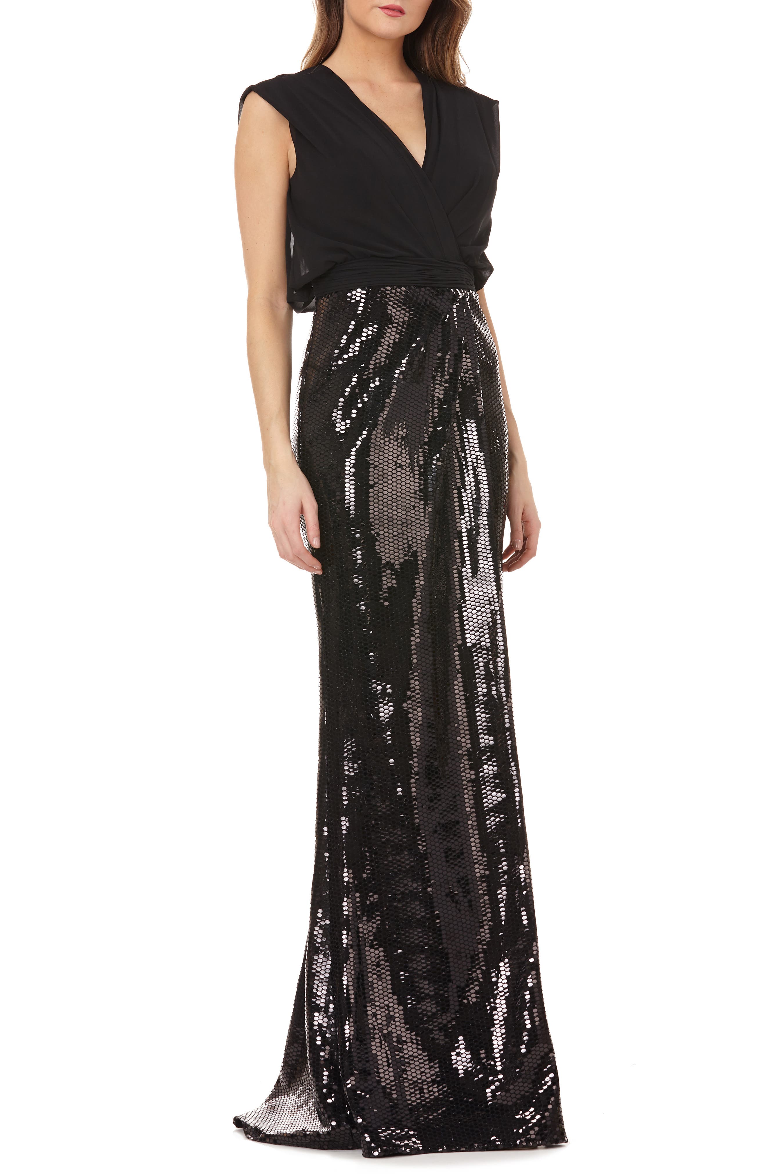 Kay Unger Sequin Gown