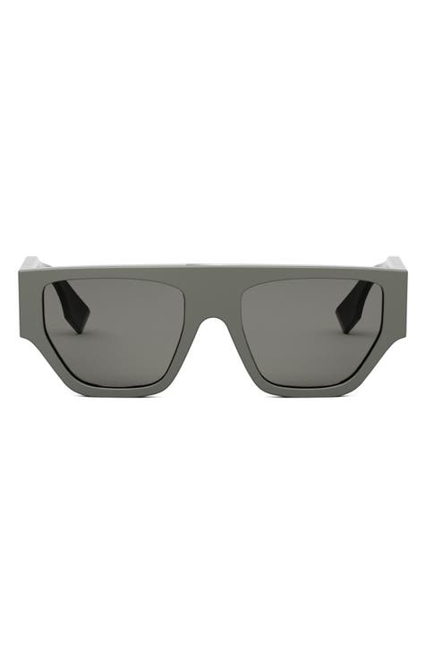 'Fendi O'Lock 54mm Geometric Sunglasses