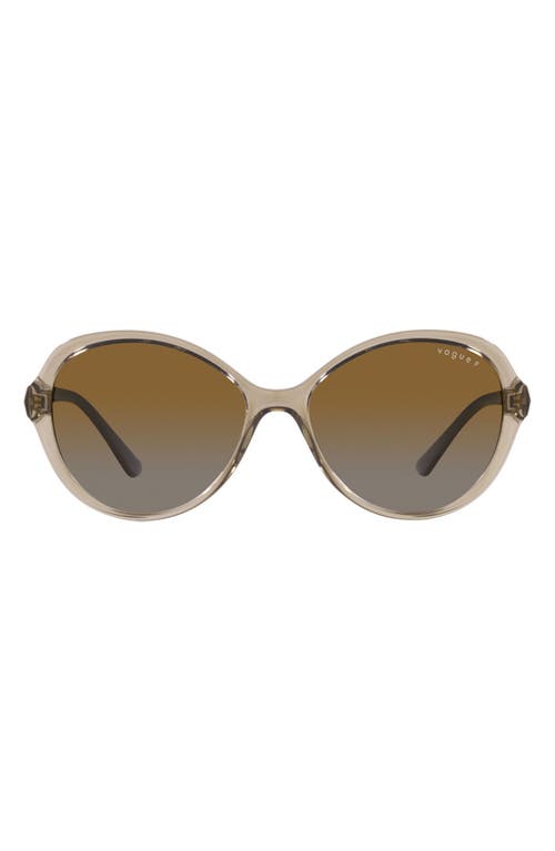 VOGUE 57mm Gradient Butterfly Sunglasses in Transparen Grey at Nordstrom