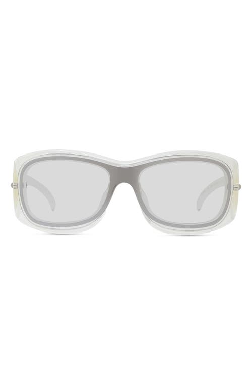 Givenchy Oval Sunglasses in Crystal /Smoke Mirror at Nordstrom