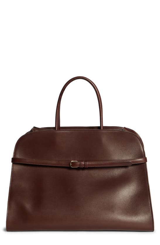 The Row Margaux Belt 15 Burgundy Saddle Bag