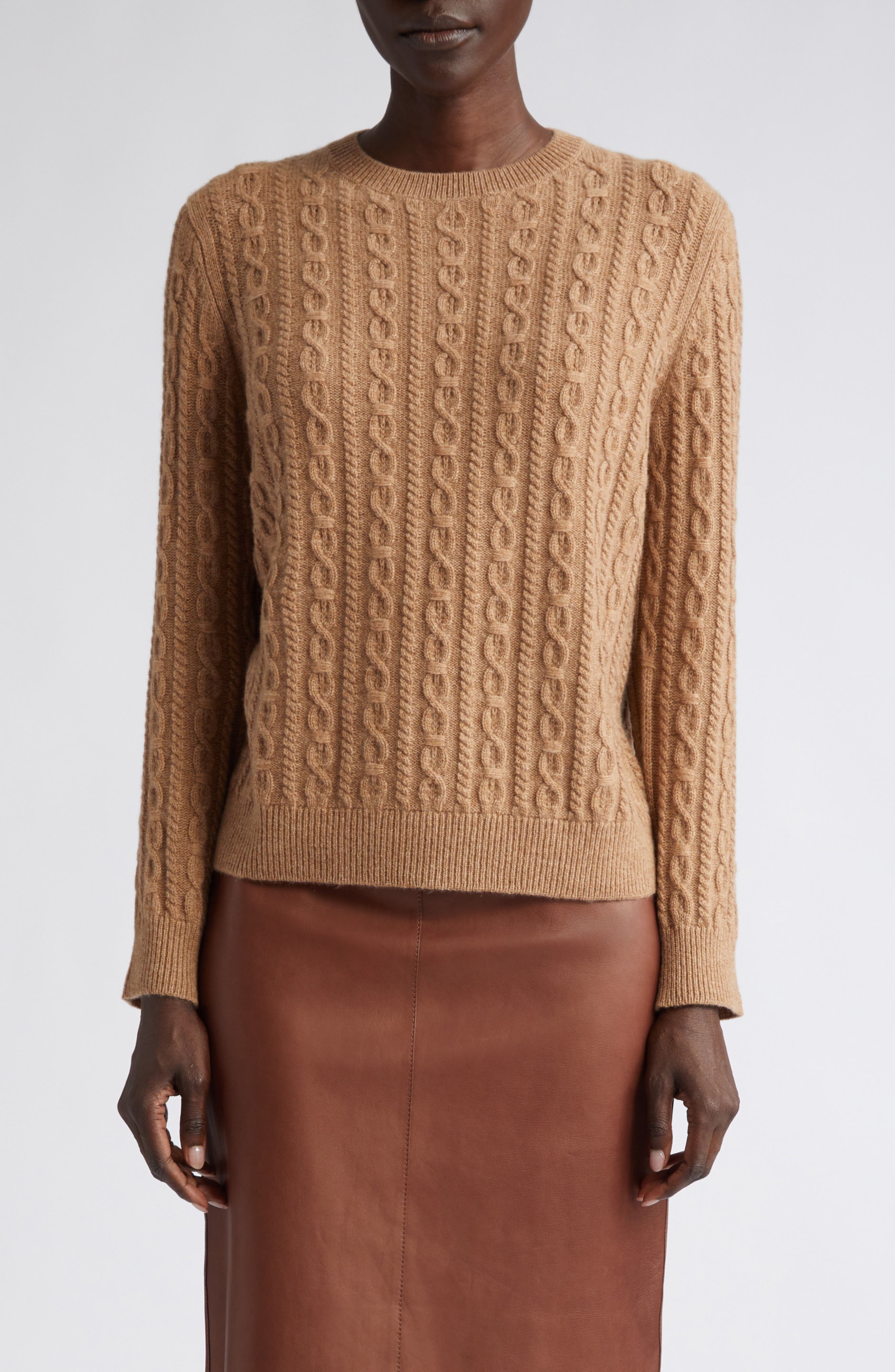 Pull Câble En Cachemire Nordstrom 1901 - Femme, Taille S, Multicolore