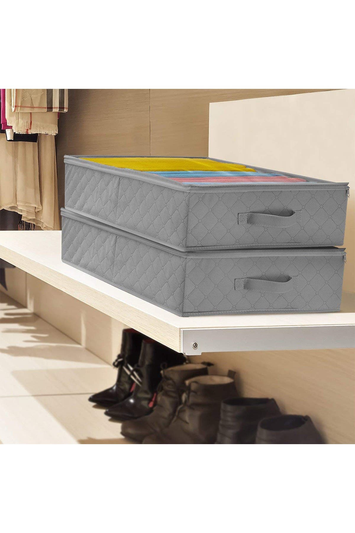 Sorbus | Gray Storage Bags Closet & Underbed Organizer - Set of 2 | Nordstrom Rack