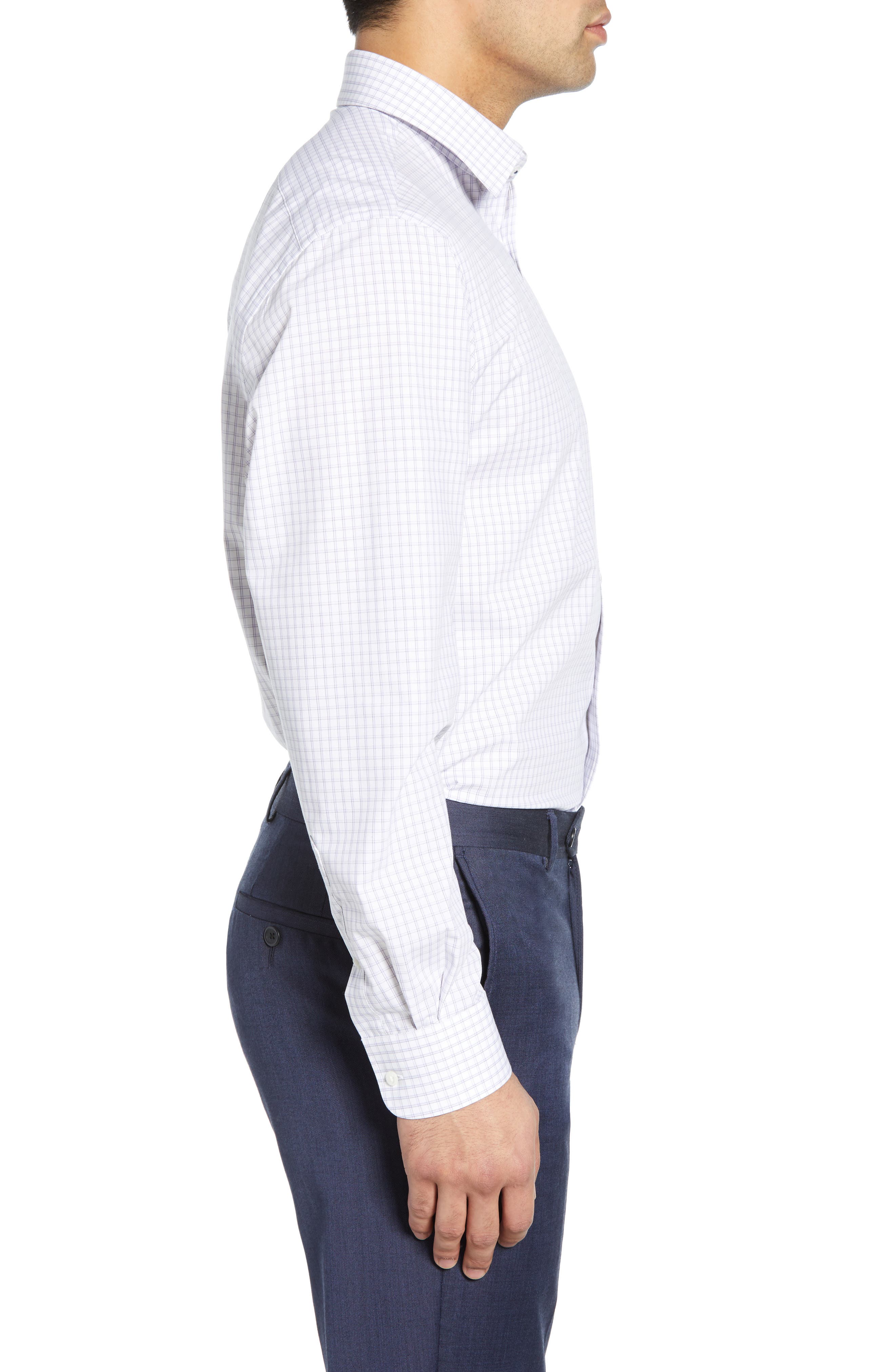 NORDSTROM MEN'S SHOP TechSmart Traditional Fit Check Stretch Dress Shirt Nordstrom