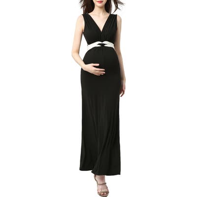 Kimi And Kai Scarlett Maternity Maxi Dress, Black