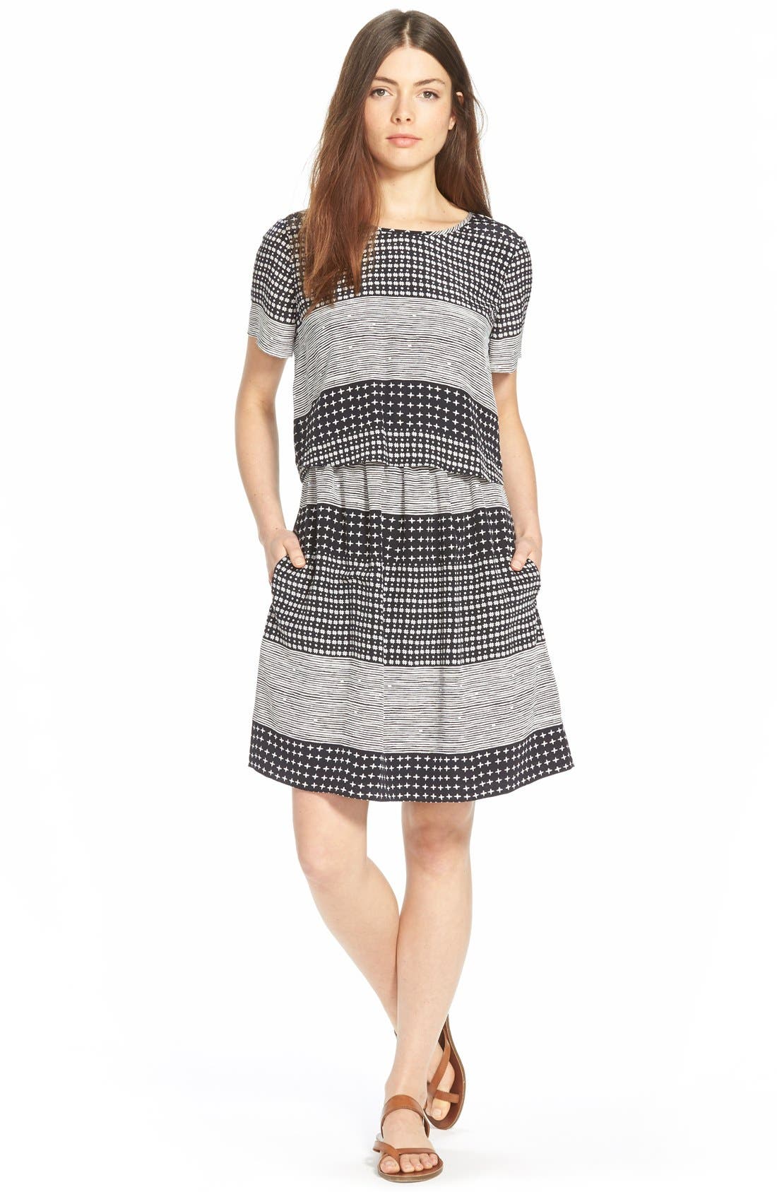 Madewell 'Hashtag Stripe' Silk TwoPiece Dress Nordstrom