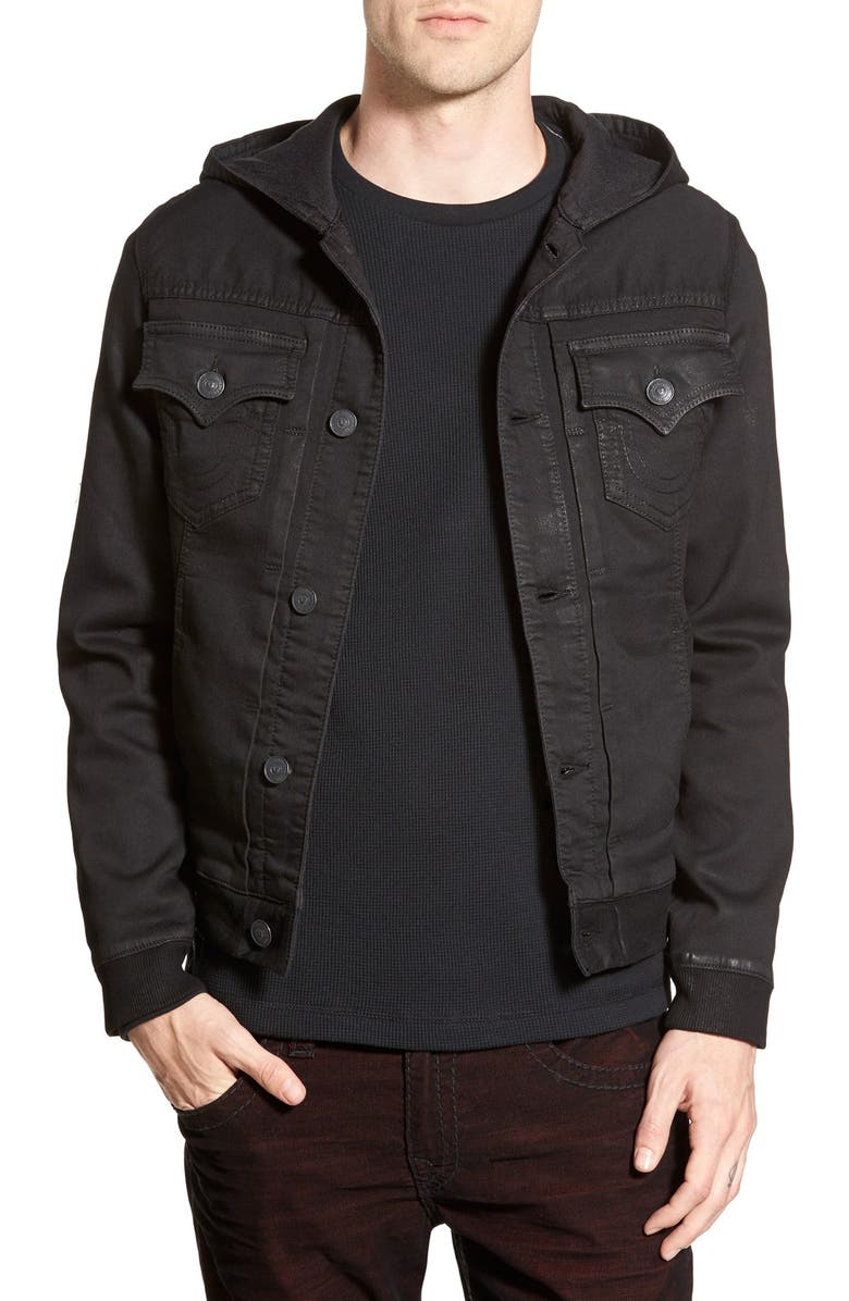 True Religion Brand Jeans 'Dylan' Hooded Denim Jacket | Nordstrom