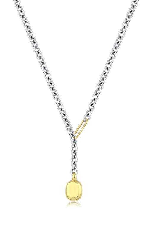 Shop Kloto Mass Pendant Necklace In Silver/gold