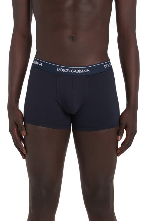 Two-way stretch jersey boxers with DG logo in Multicolor for Men