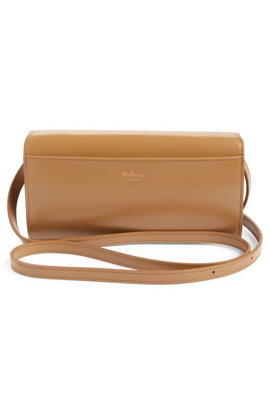 Shop Mulberry Pimlico Super Leather Wallet On A Strap In Sable