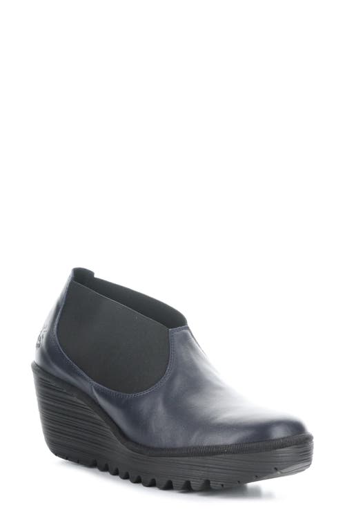 Yify Platform Wedge Chelsea Boot in 002 Navy