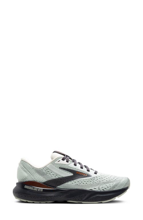 Brooks Adrenaline Gts 24 Running Shoe In Mercury/ebony/copper