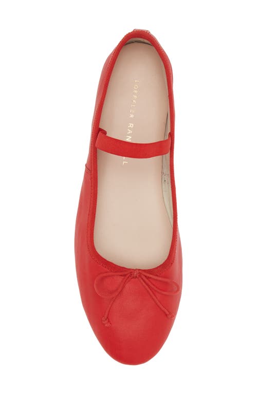 Loeffler Randall Leonie Soft Ballet Flat Red In Red