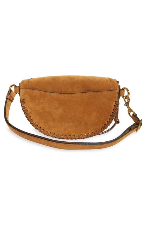 Isabel Marant Skano Suede Crossbody Bag In Cognac